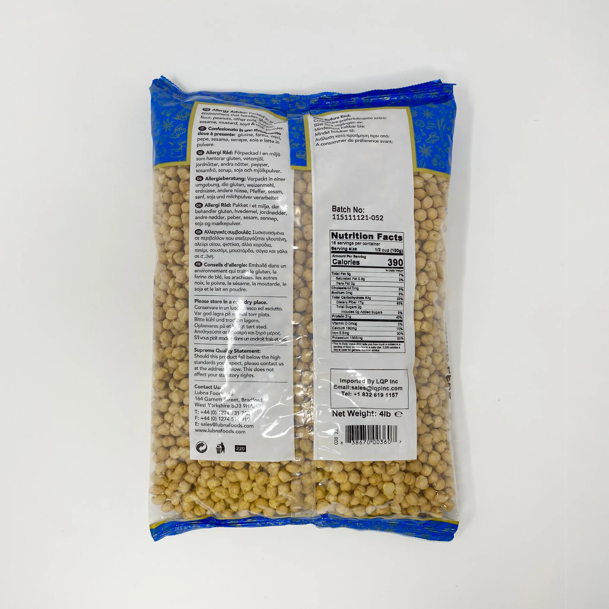 Supreme dray Chickpeas 2-4 Lb - Image 2
