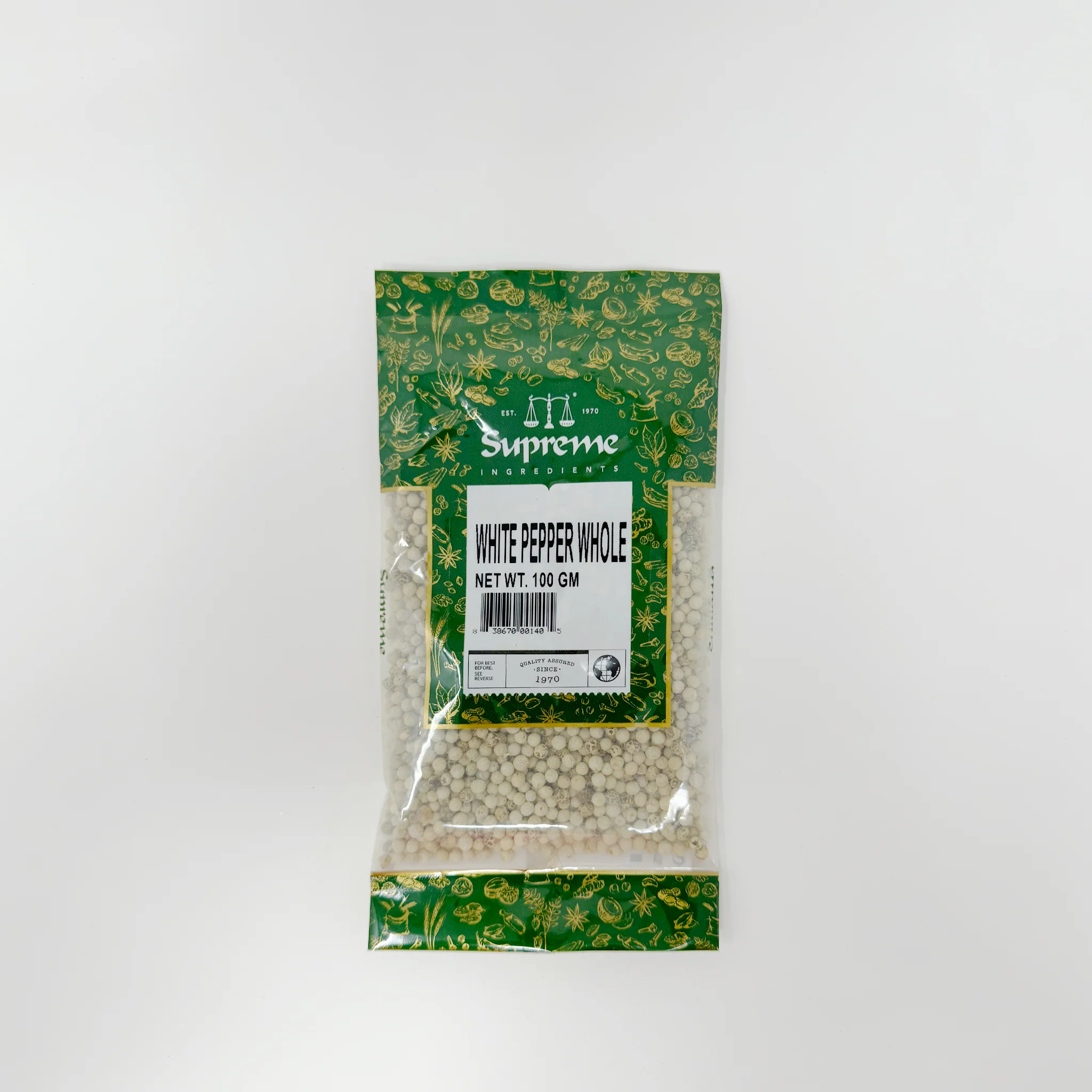 Supreme White pepper whole 100g