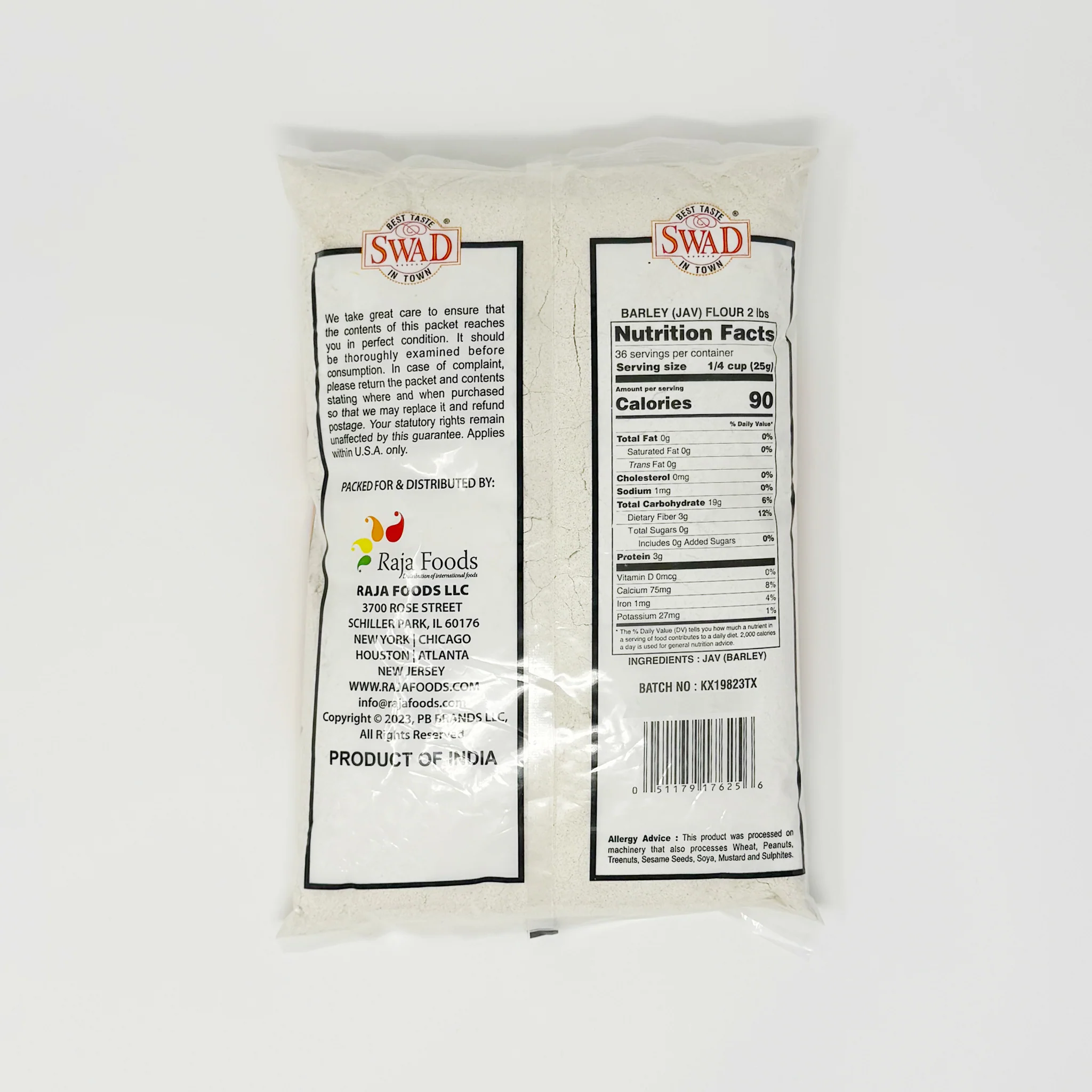 Swad Barley Flour 2 lb - Image 2