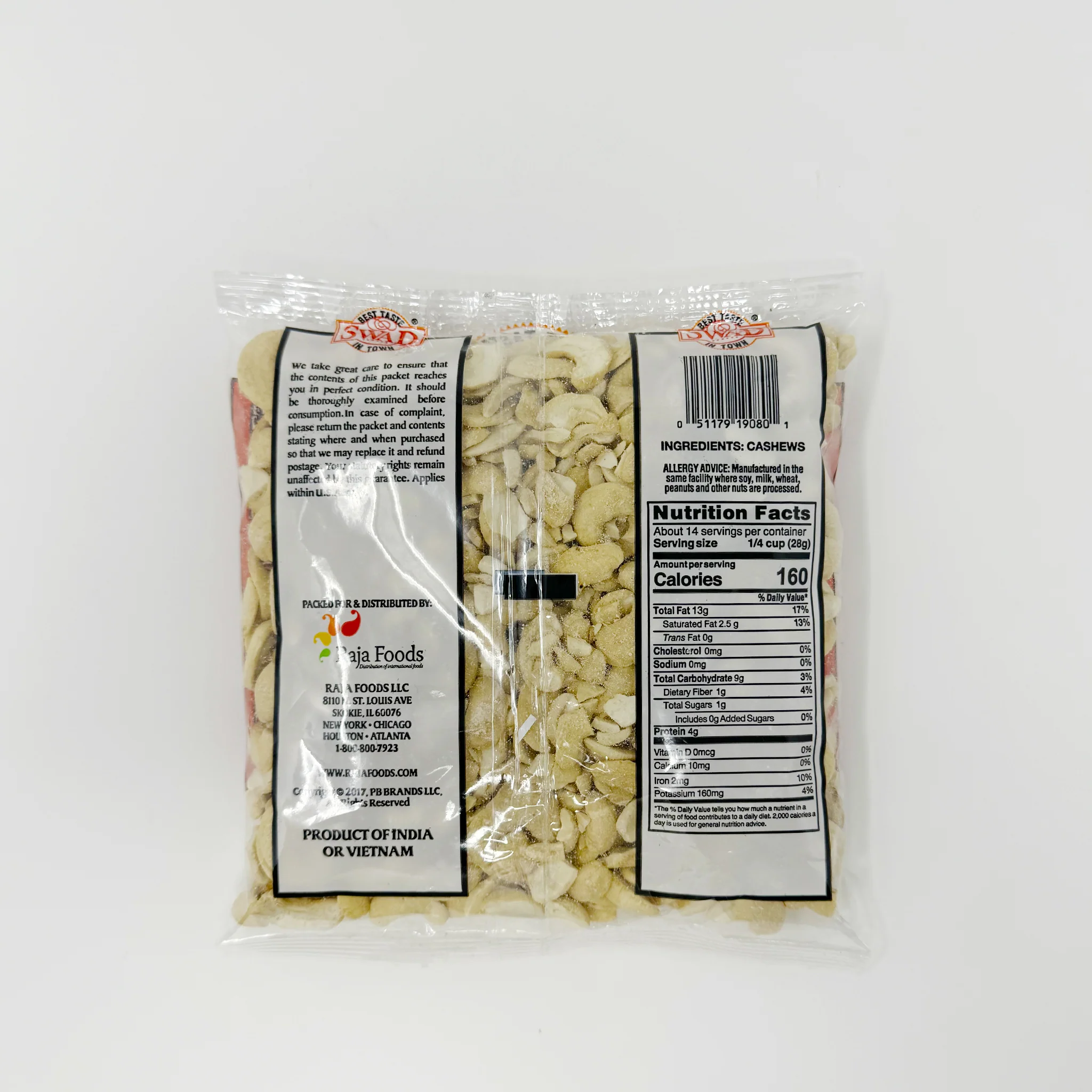 Swad Cashew Halves & Pieces 400g - Image 2