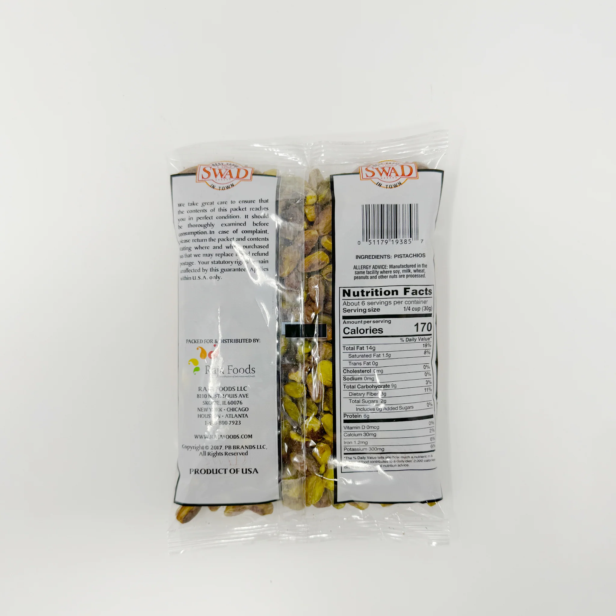Swad Green Pistachios 200g - Image 2