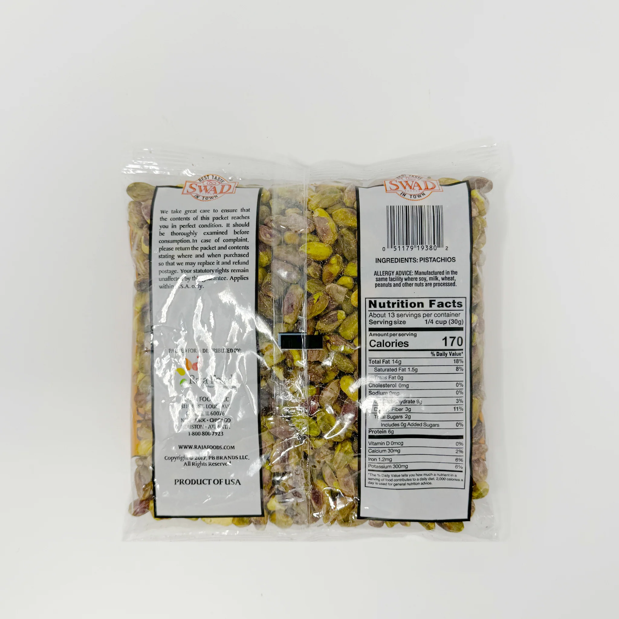 Swad green pistachios 400g - Image 2