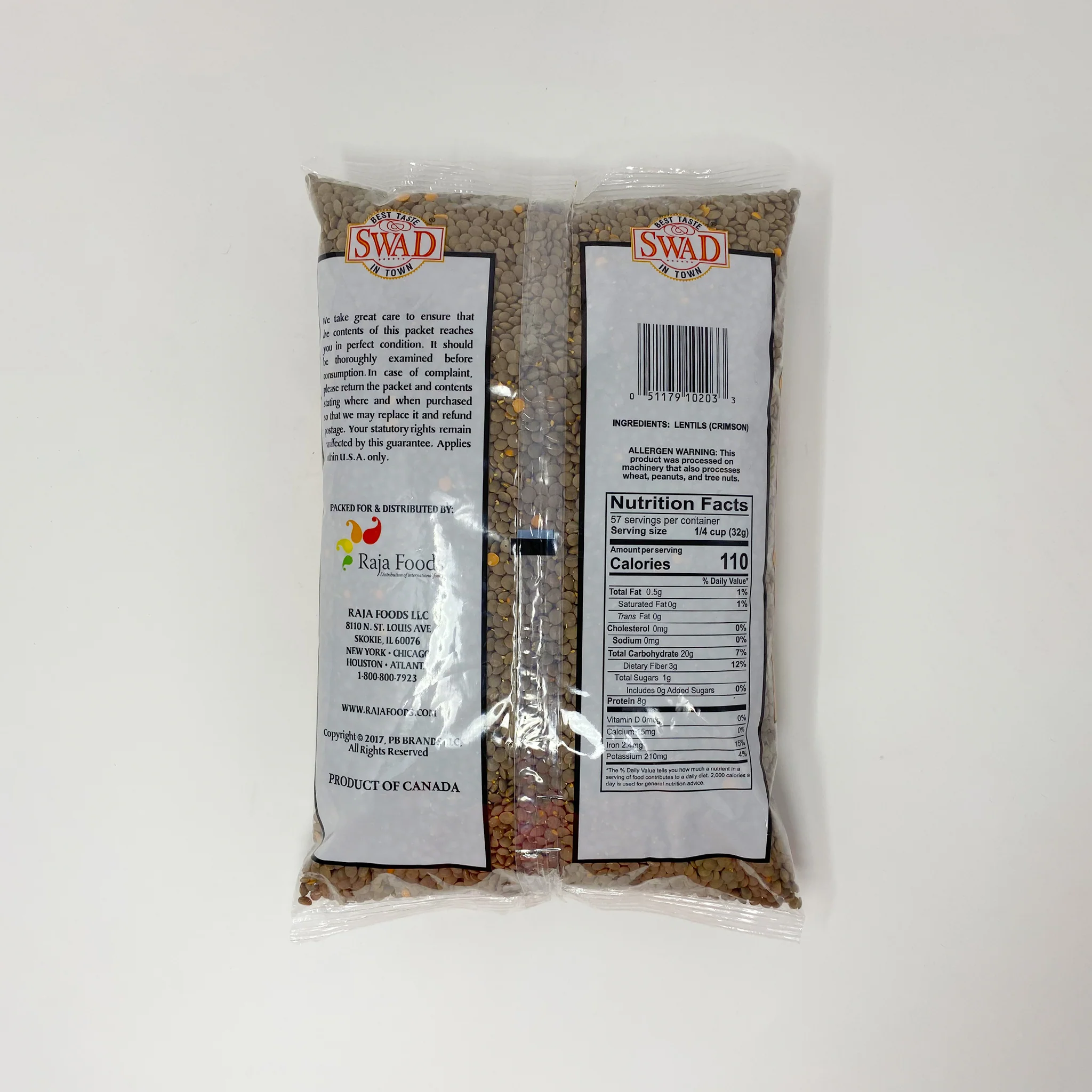 Swad Masoor Matki Crimson Lentils 2-4 Lb - Image 2