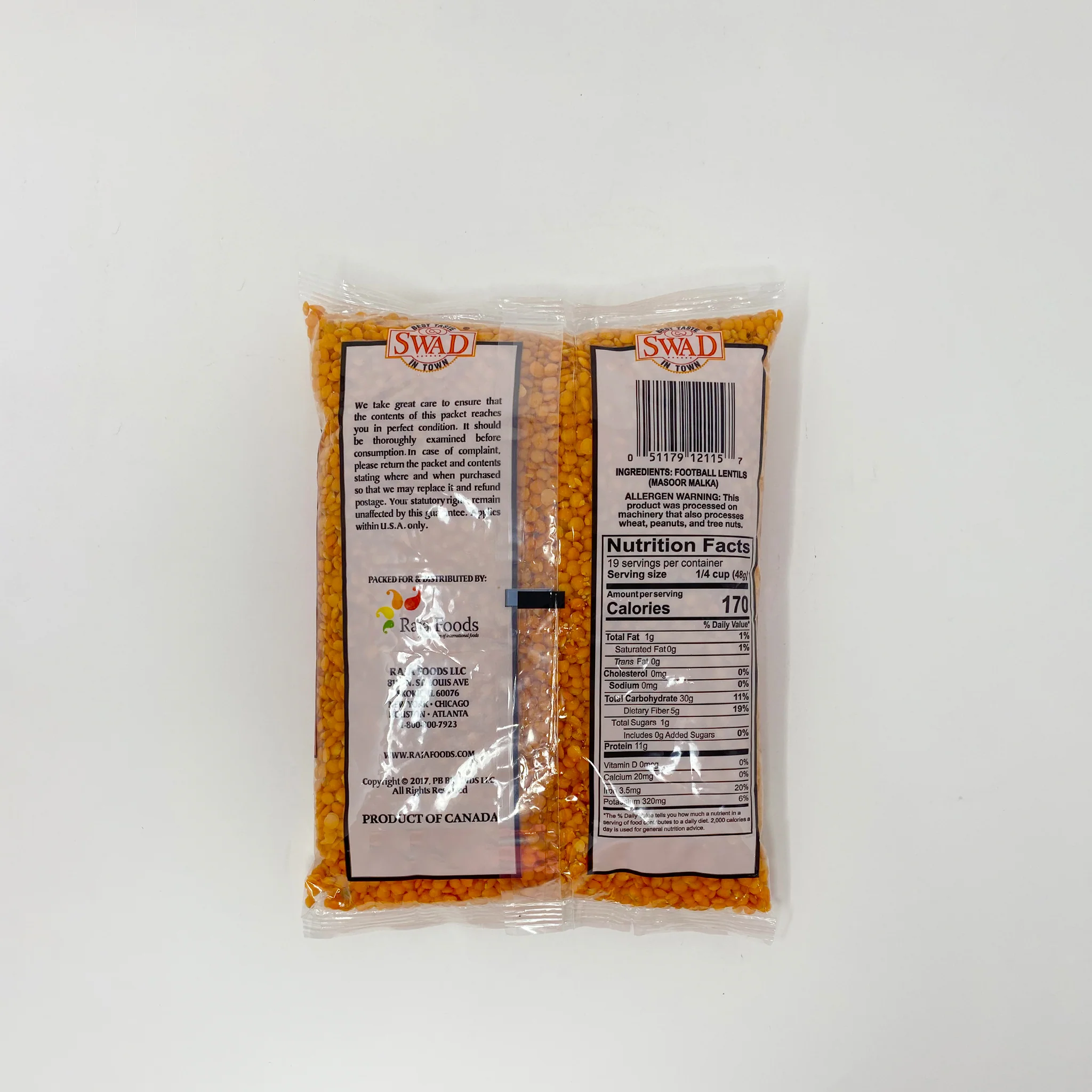 Swad red lentils Masoor Malka 2-4 Lb - Image 4