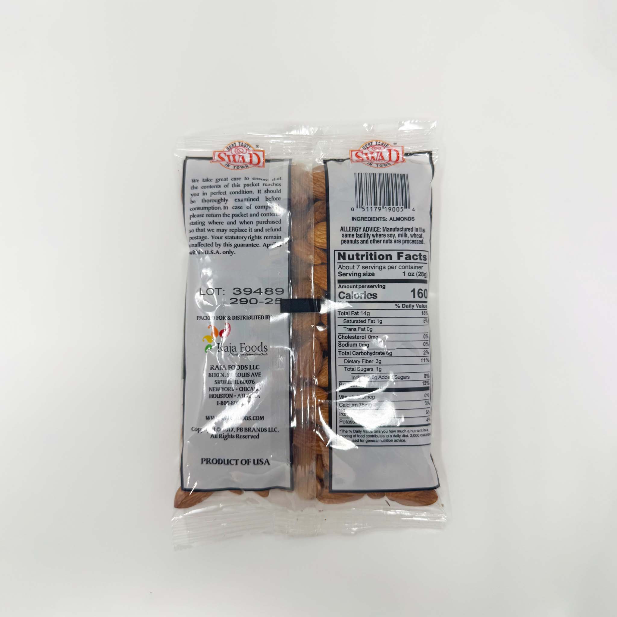 Swad Whole Almond 200g - Image 2