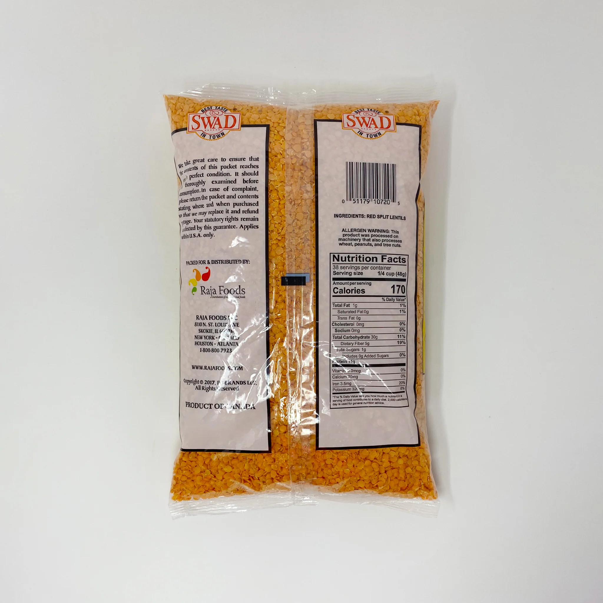Swad yellow lentils Masoor Dal 2-4 lb - Image 2