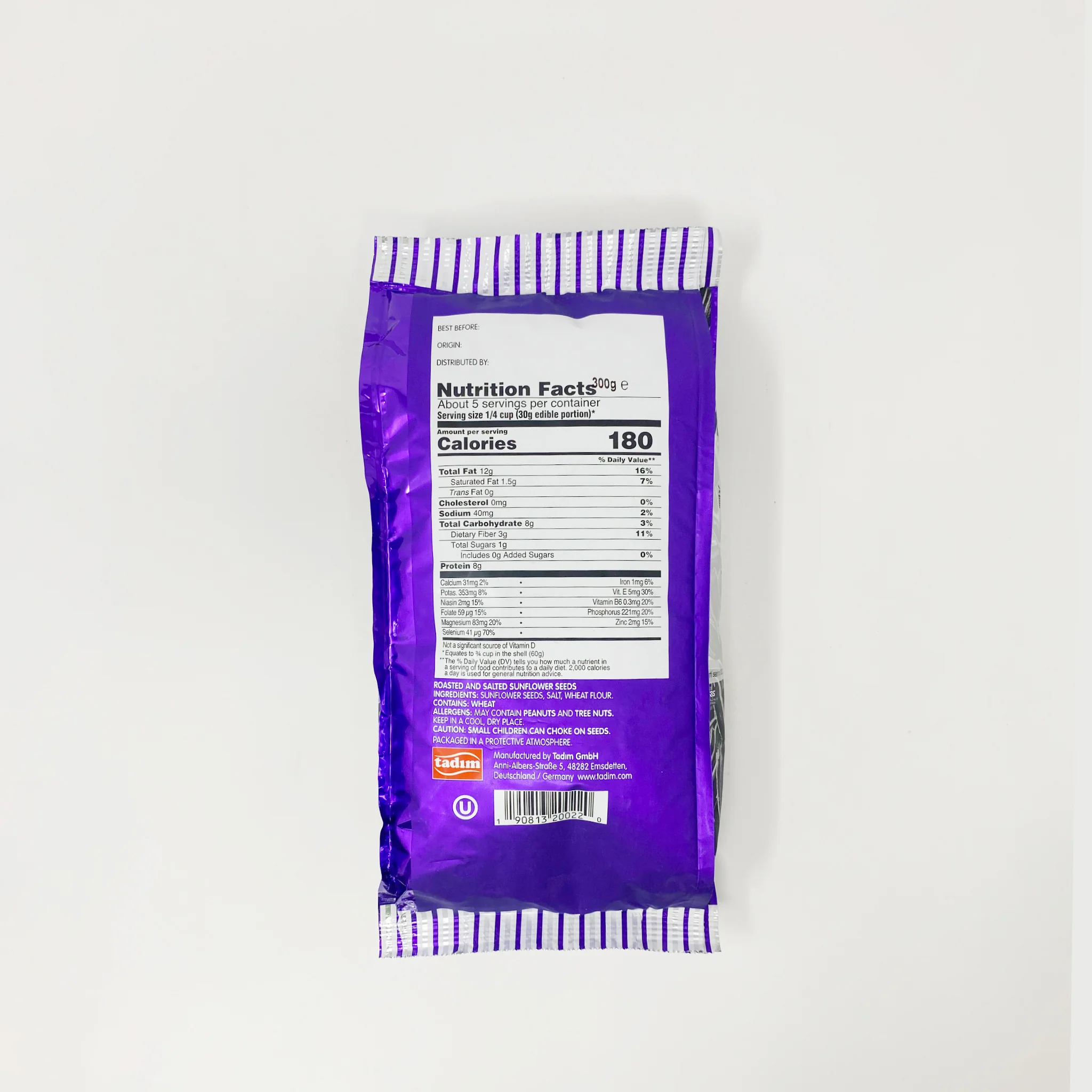Tadim sunflower seeds Roasted salted 300g - Image 2