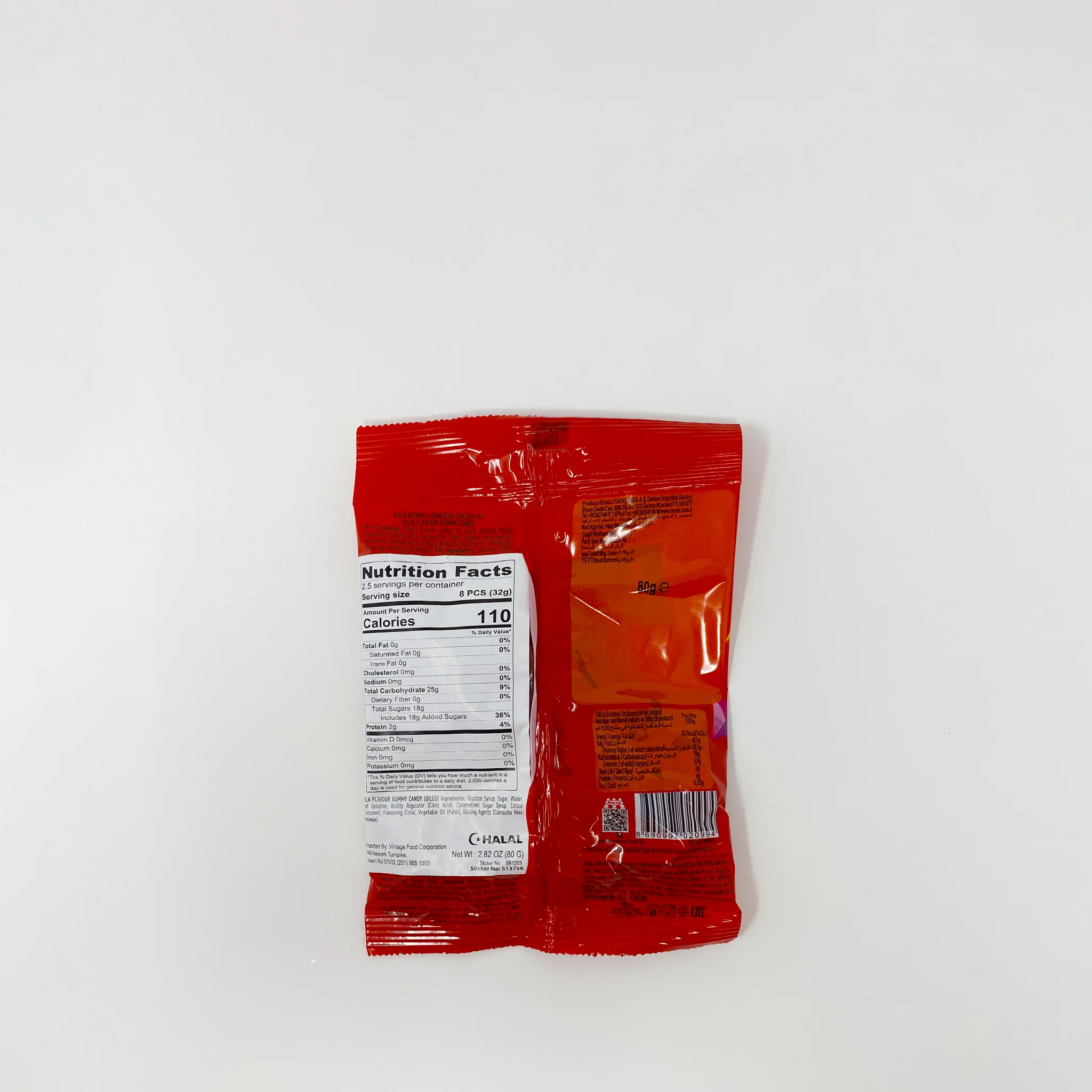 Tayas Damla Cola Gummies 80g - Image 2