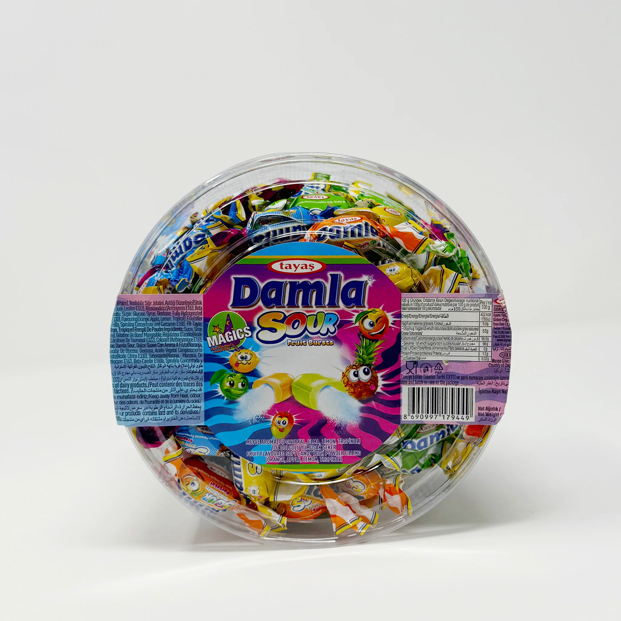 Tayas Damla Sour fruit Burst s 800g