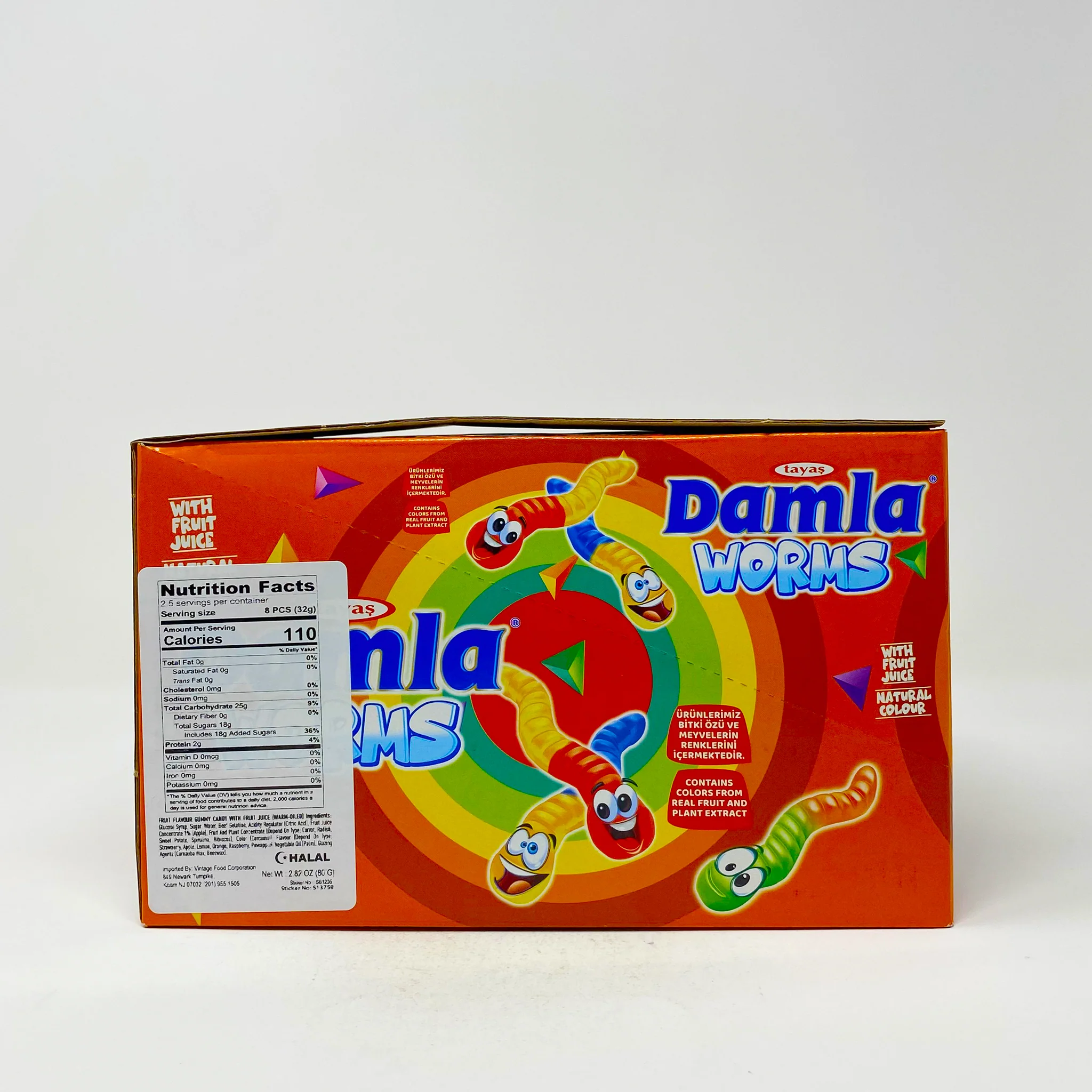 Tayas Damla Worms 80gx24 piece - Image 2