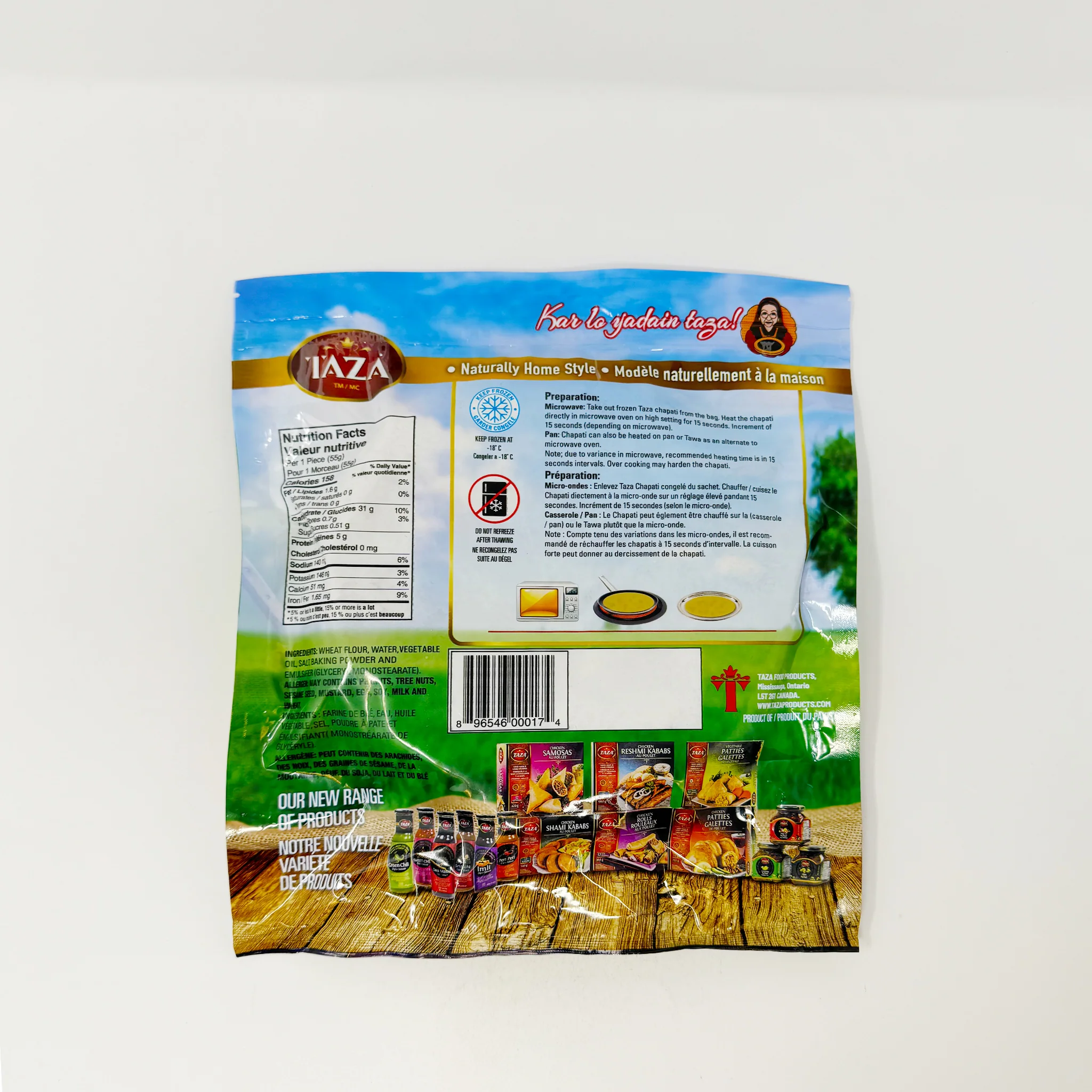 Taza Chapati Roti plain 10 pcs 550g (In-Store Only) - Image 2