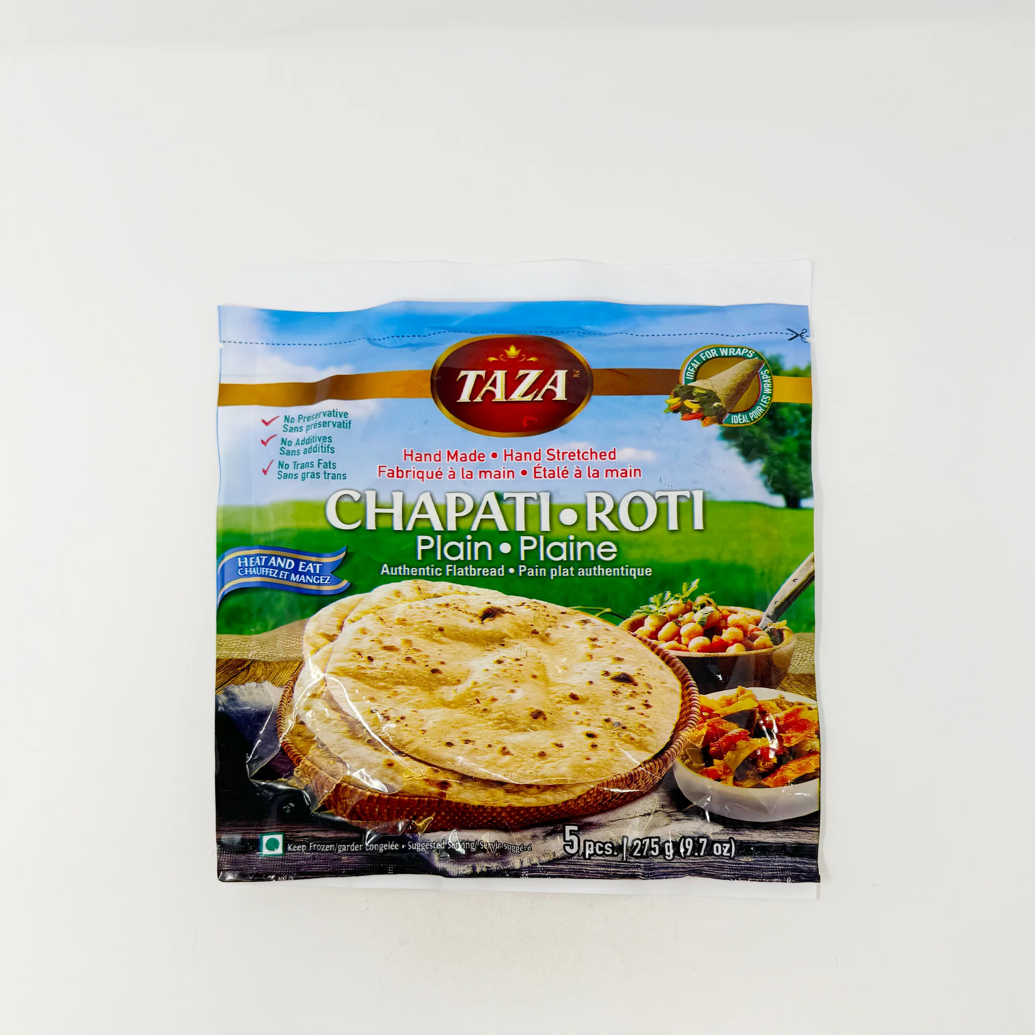 Taza Chapati Roti plain 5 pcs 275g (In-Store Only)