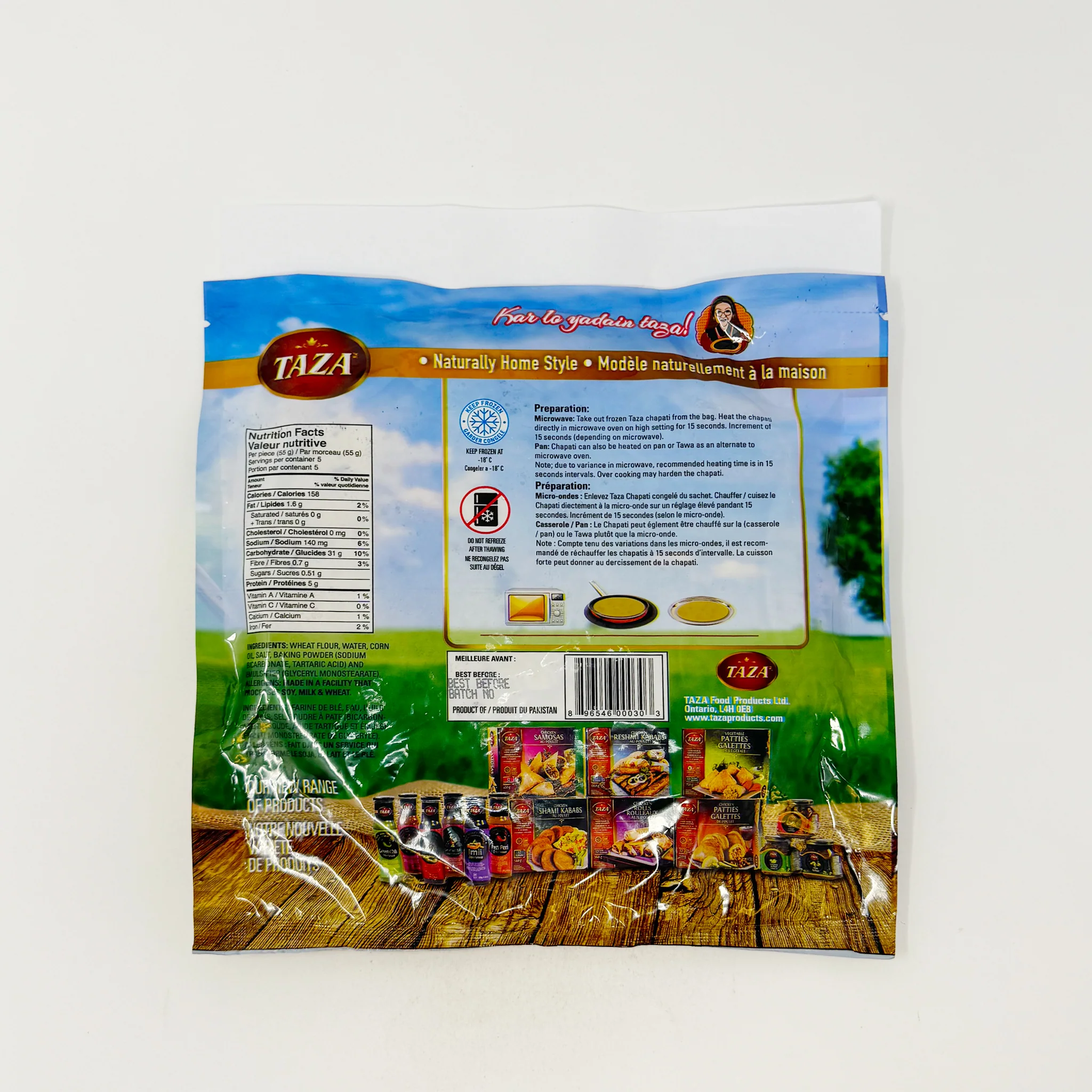 Taza Chapati Roti plain 5 pcs 275g (In-Store Only) - Image 2