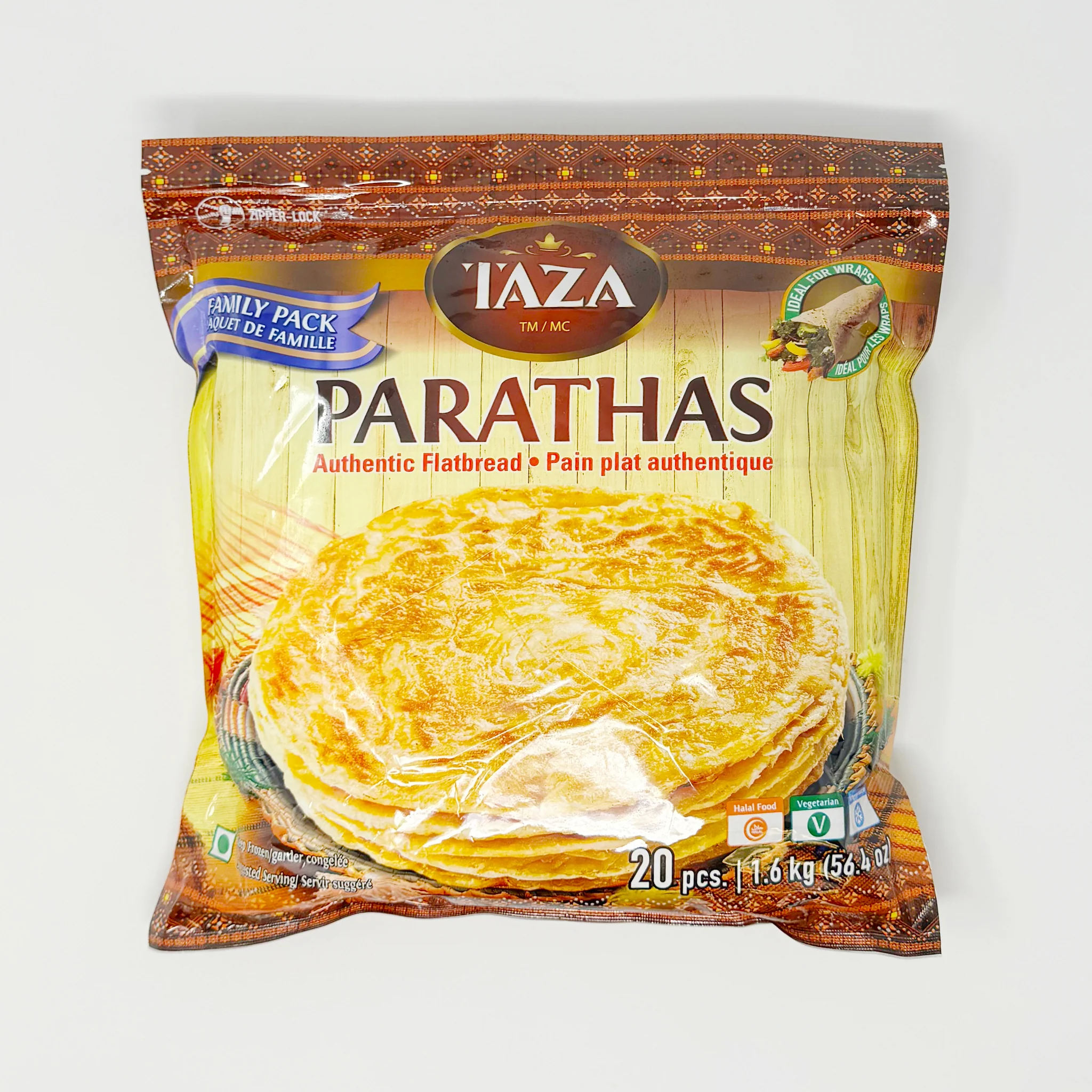 Taza paratha 20 pieces 1.6kg (In-Store Only)
