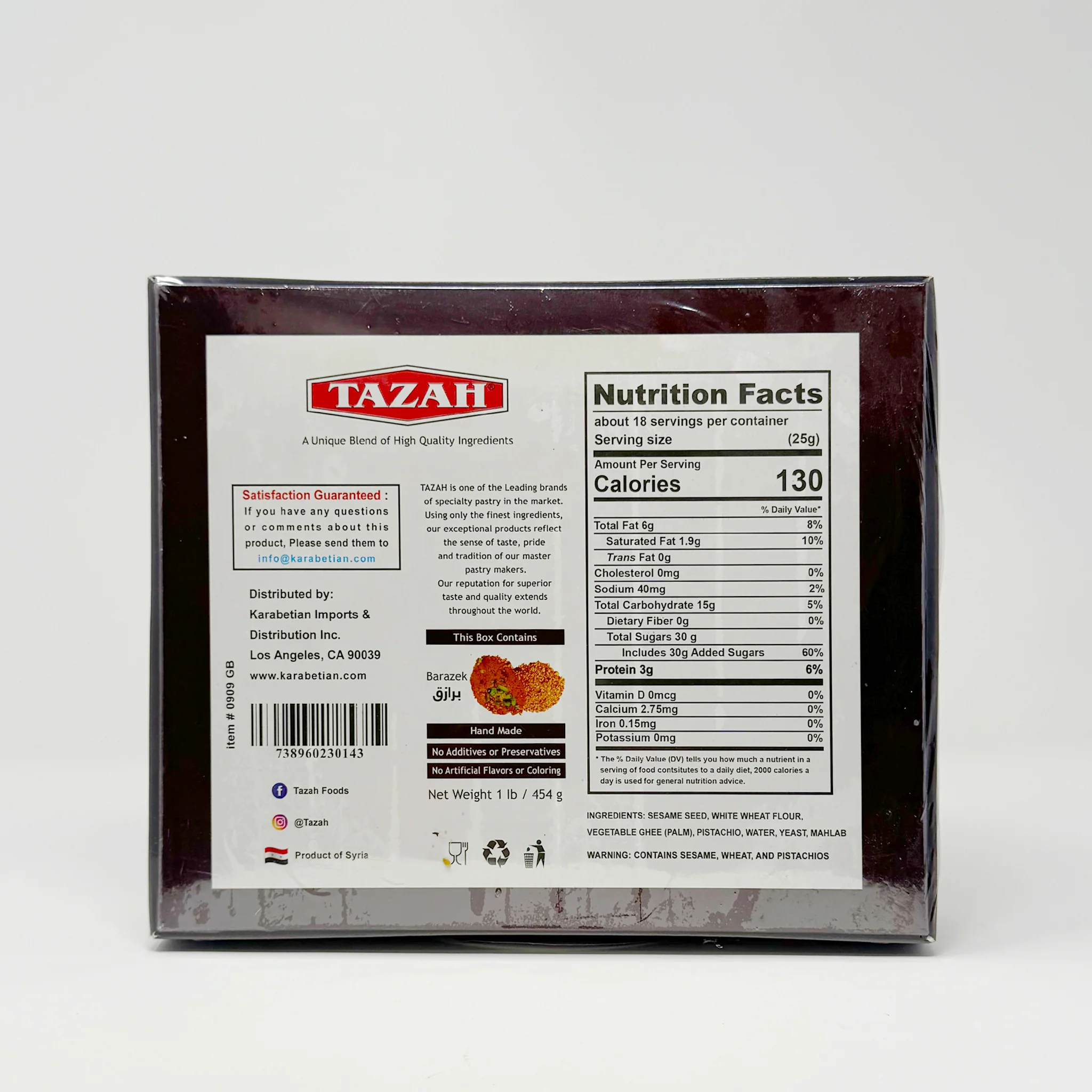 Tazah Barazek 454g - Image 2