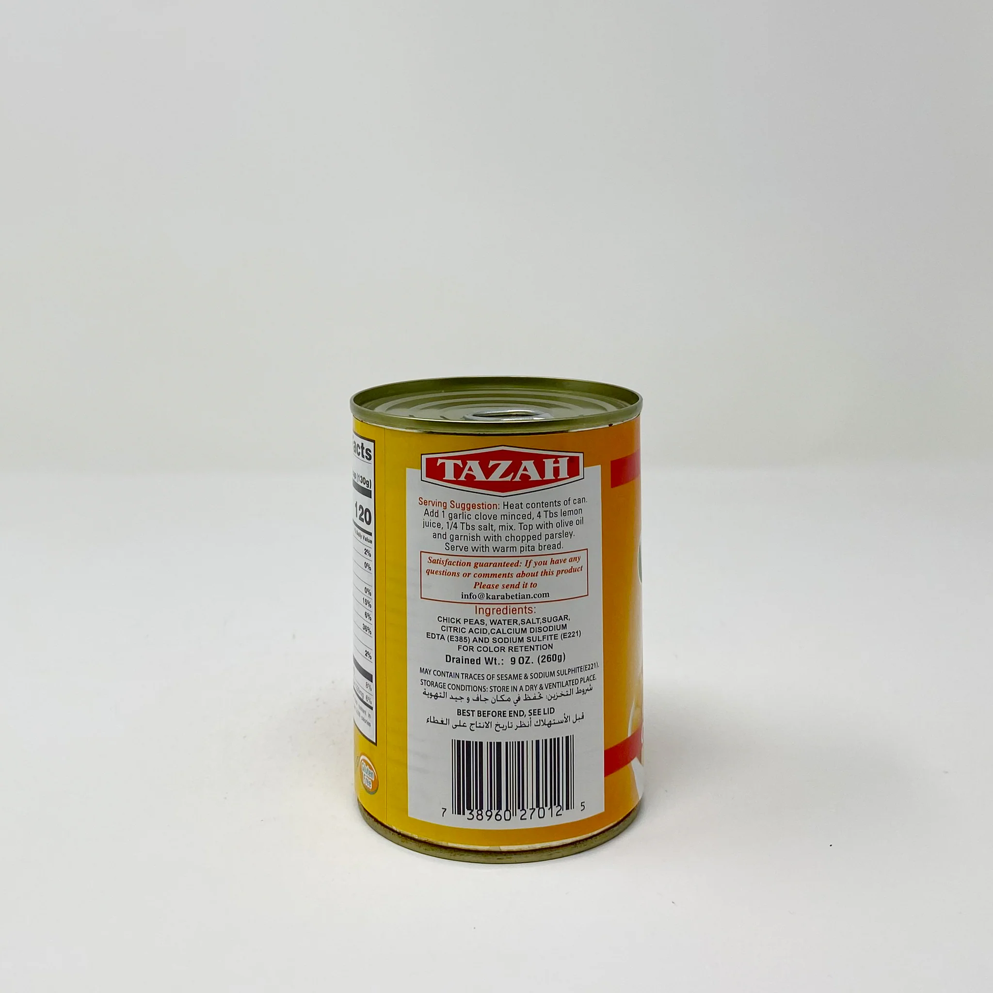 Tazah Chick peas 14 oz - Image 3