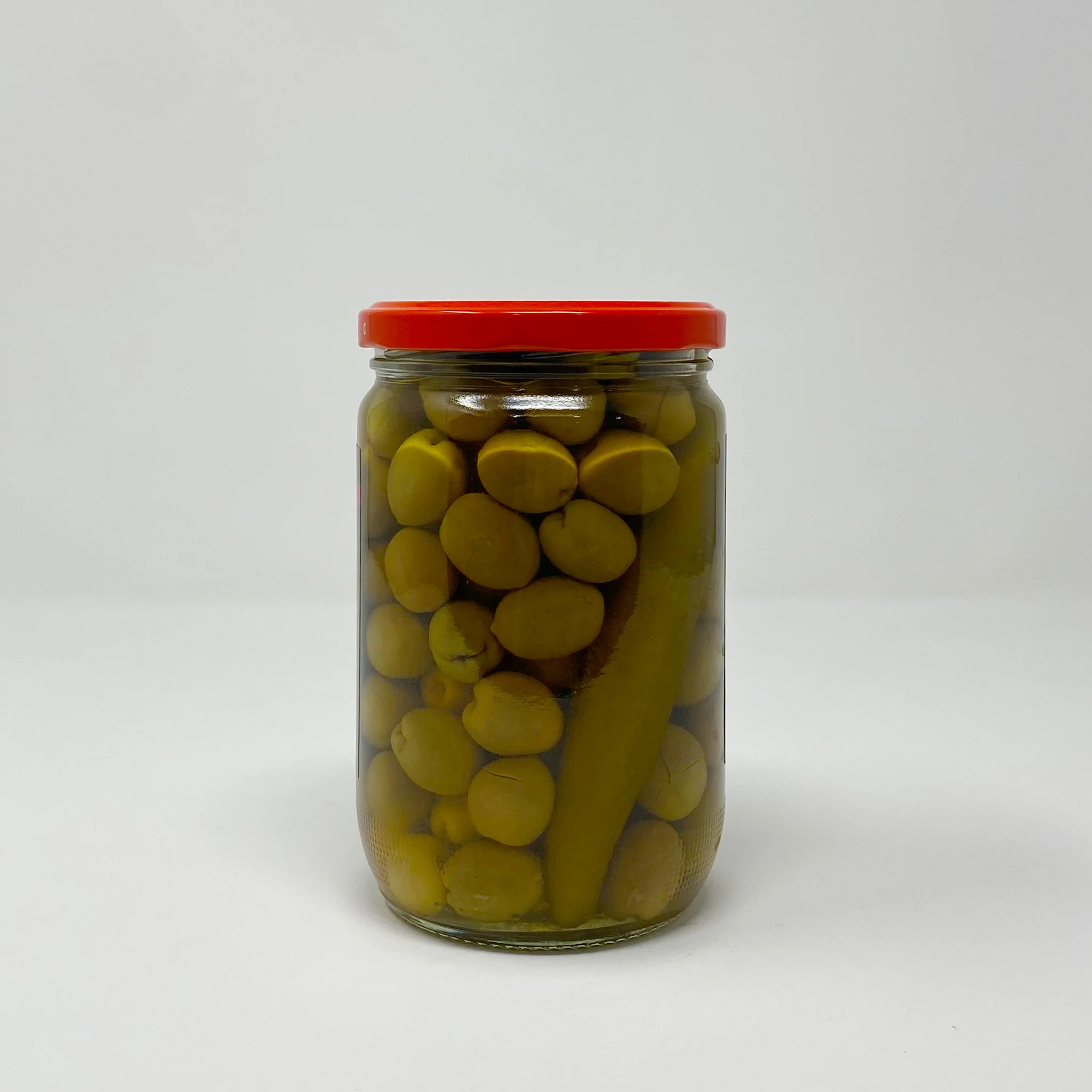 Tazah green Cracked olives with pepper 590g - Image 2