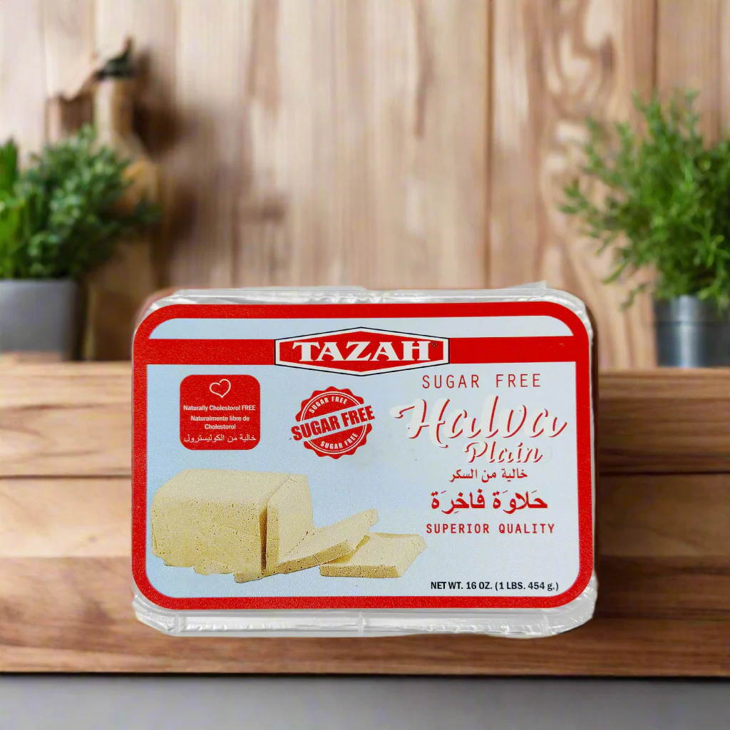 Tazah halva pistachio, plain 454g Sugar Free - Image 6