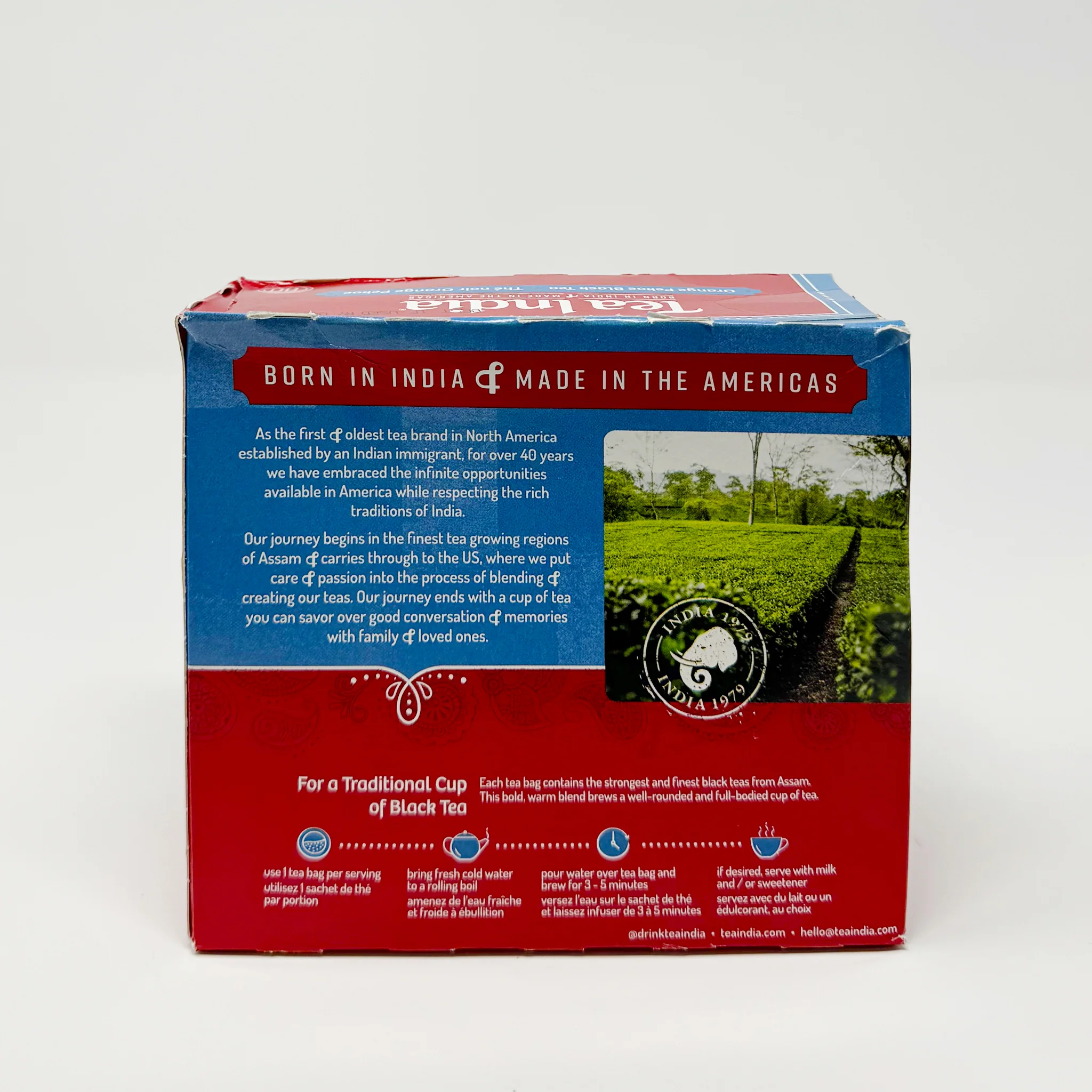 Tea India black tea round 80 bags - Image 2