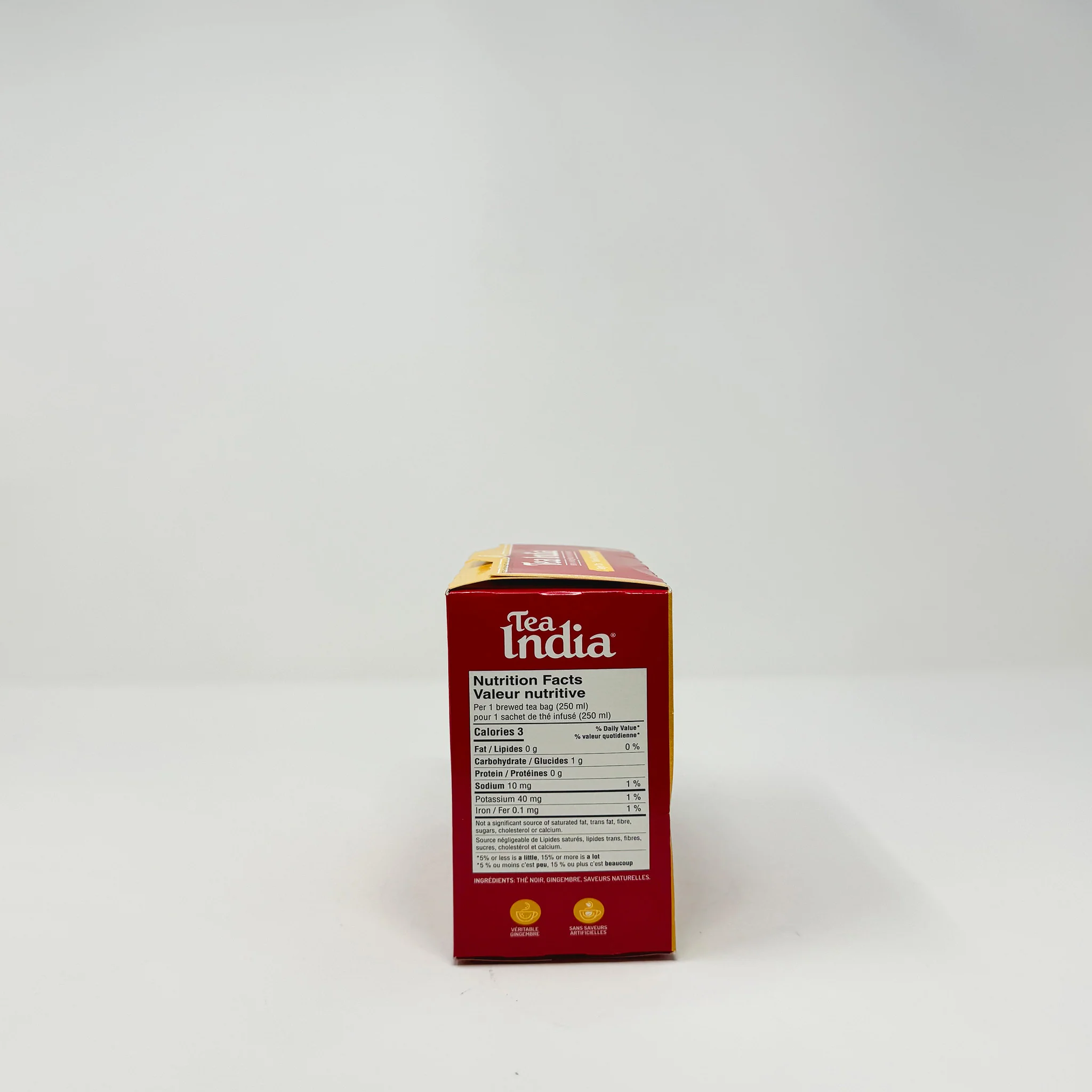 Tea India black tea with Ginger Chai 80 Round Tea Bags - Image 2