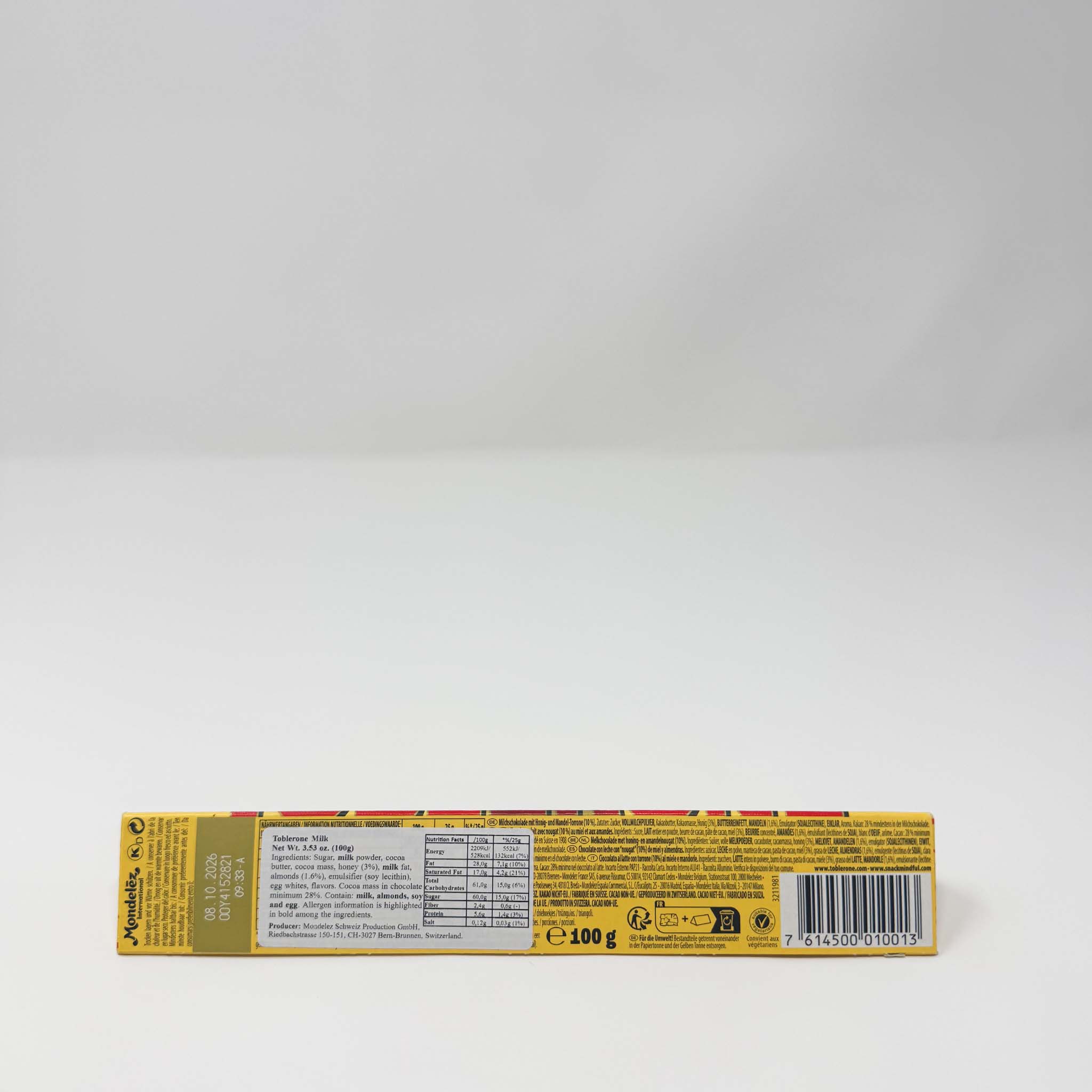 Toblerone chocolate bar 100g - Image 2