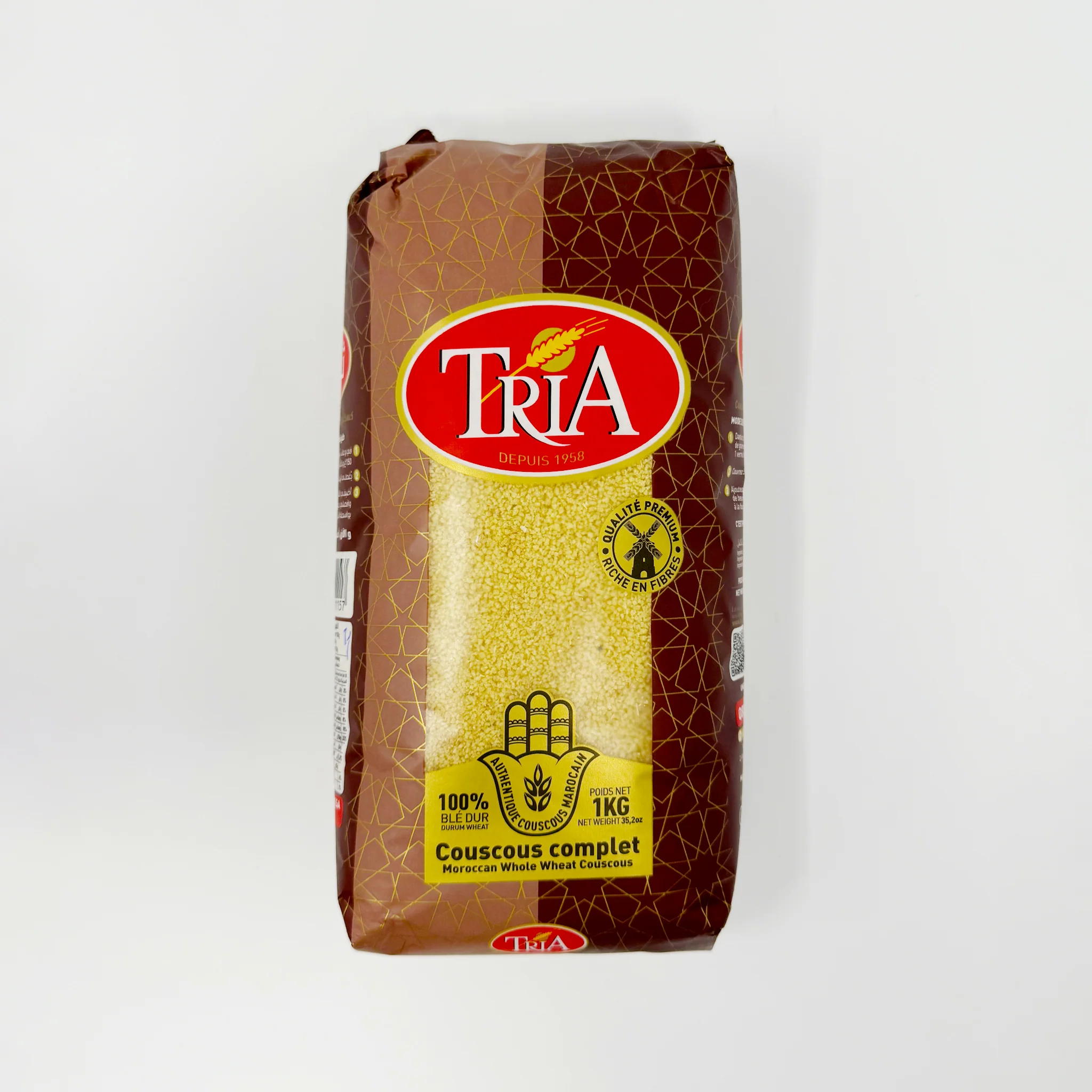 Tria Moroccan Whole Wheat Couscous 1Kg