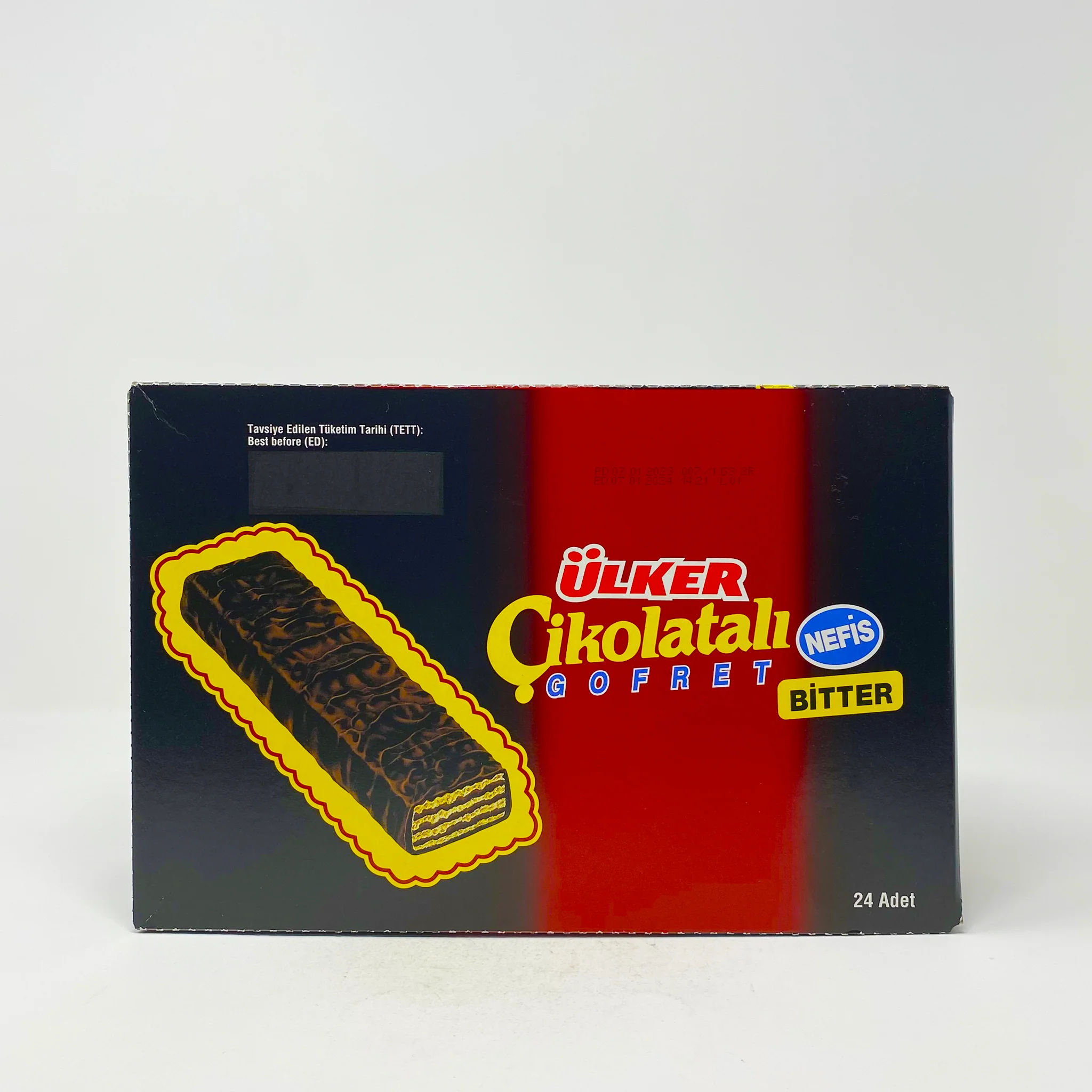 Ulker cikolatali Bitter chocolate wafer 24 pieces