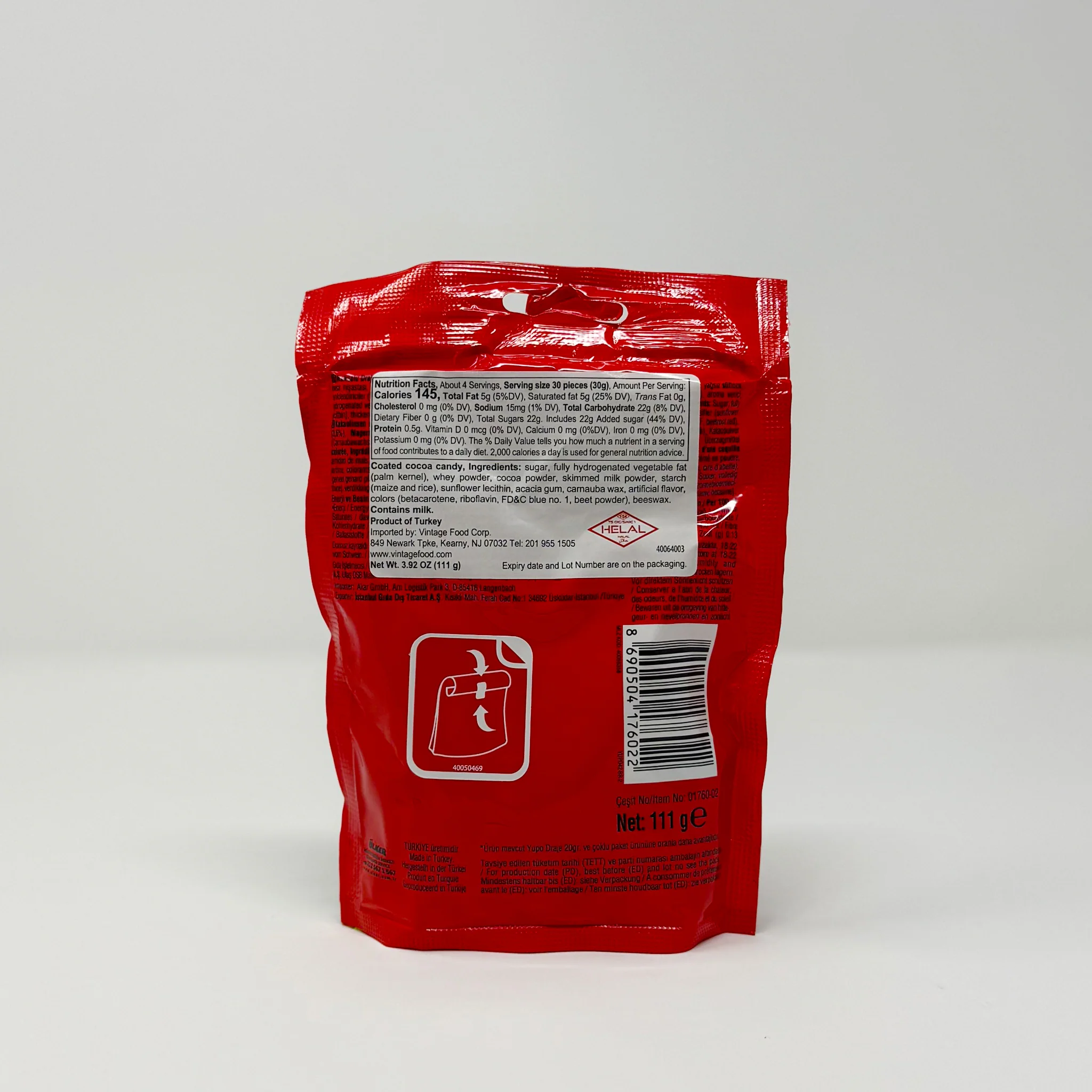 Ulker Yupo Draje chocolate 111g - Image 2