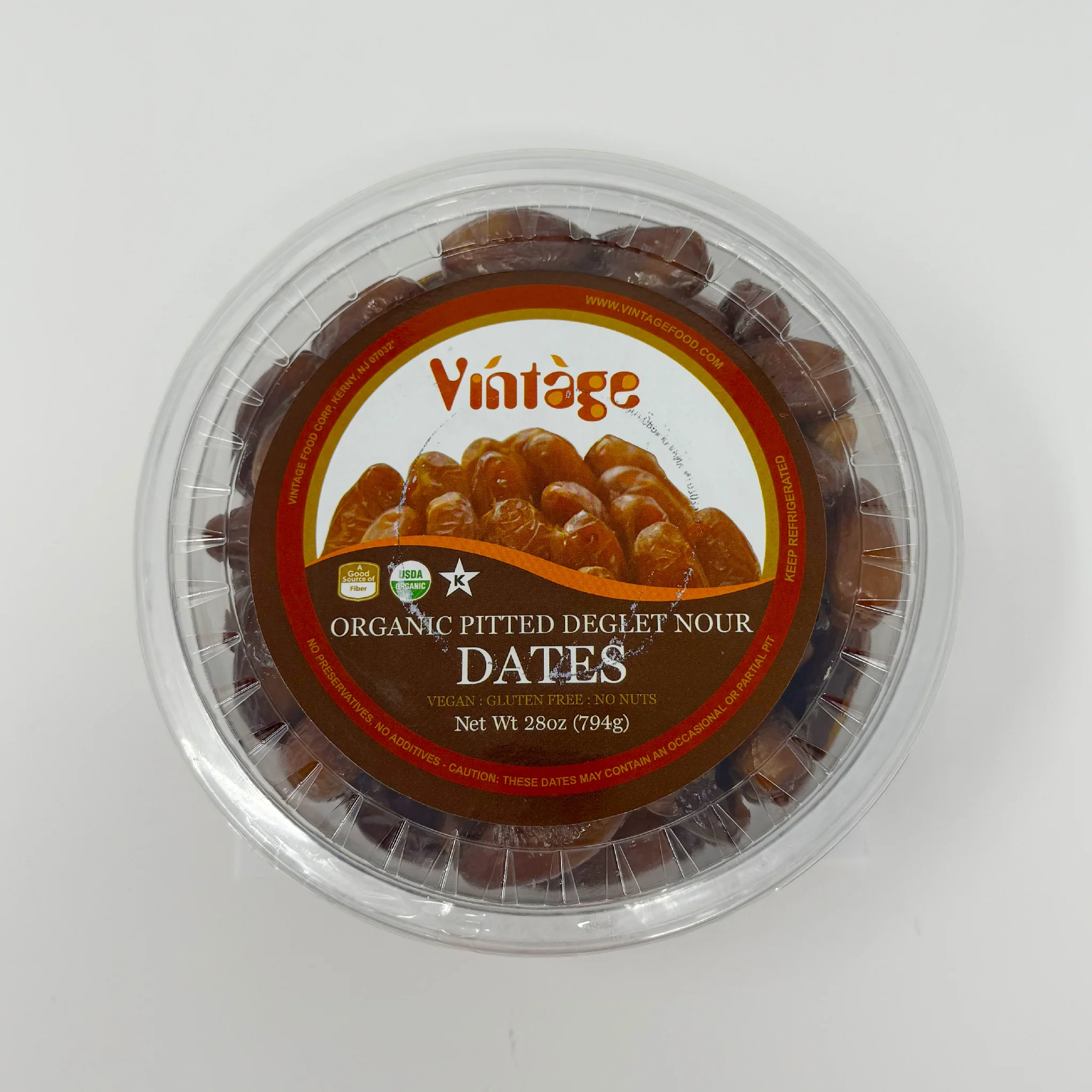 Vintage organic pitted dates 397g