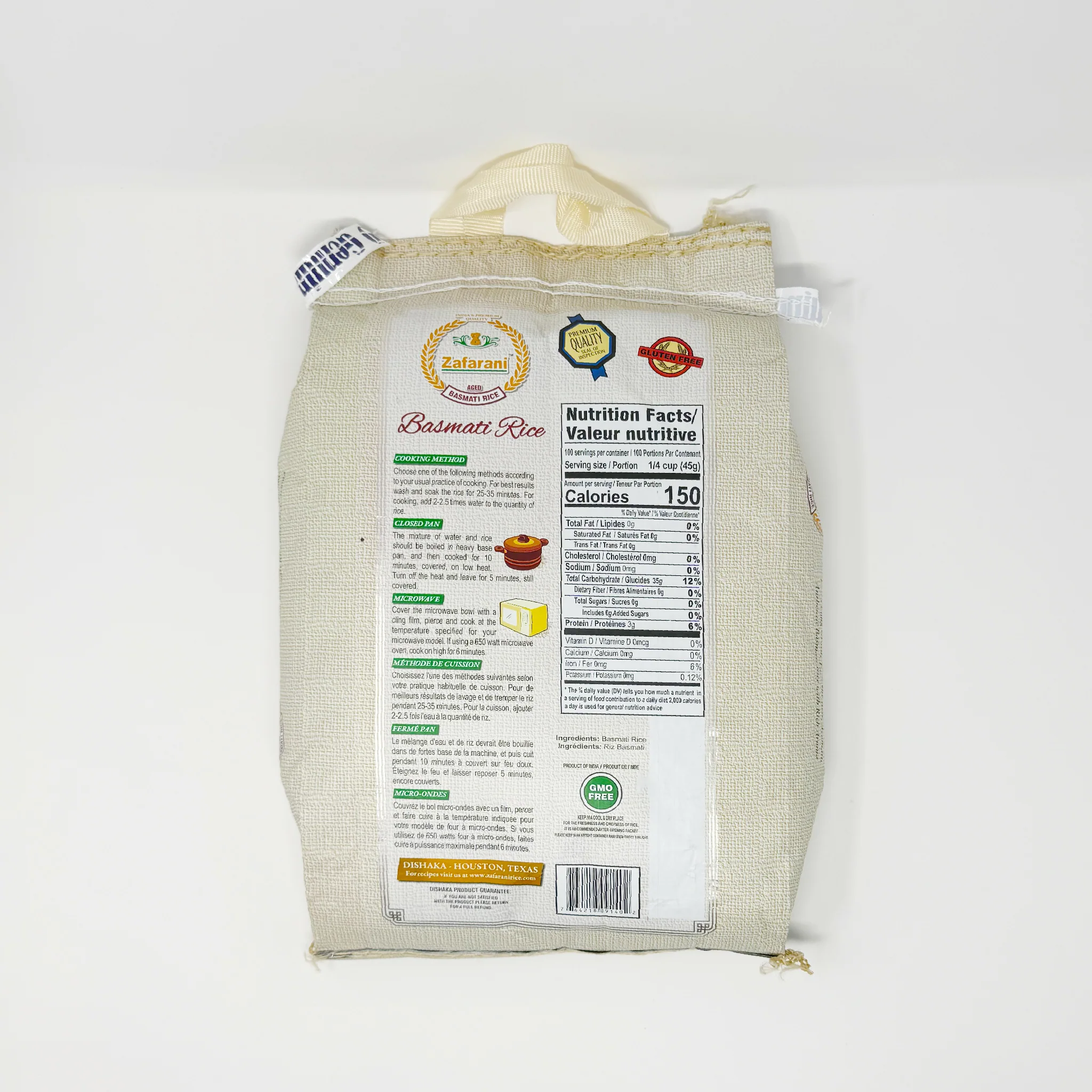 Zafarani Aged Basmati Rice 10 Lb - Image 2