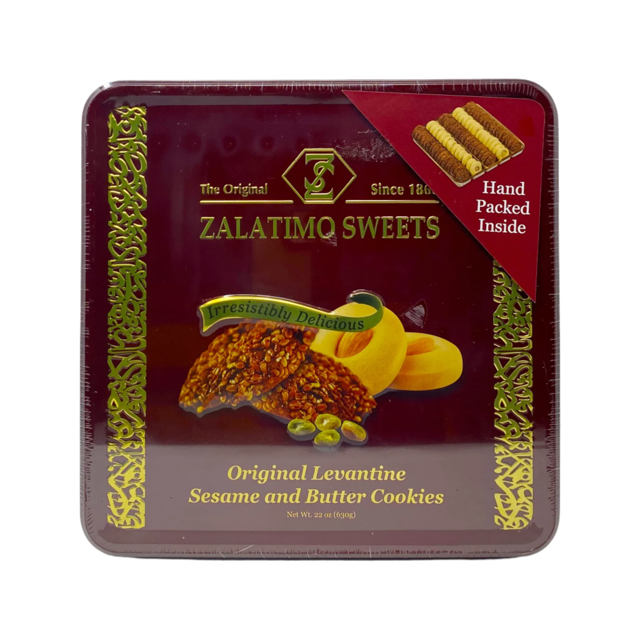 Zalatimo Sesame & butter Cookies Sweets 630g - Image 3