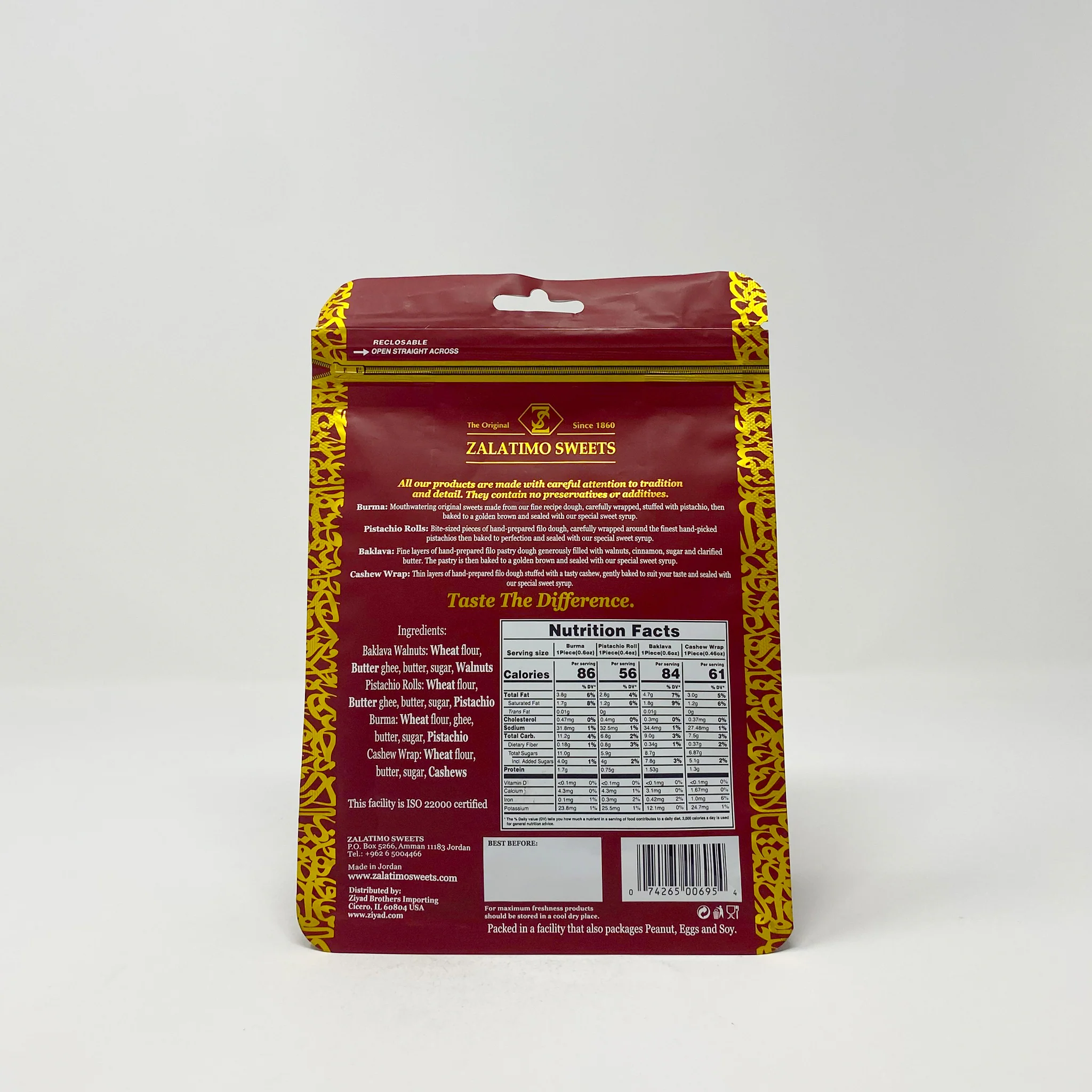 Zalatimo Sweets Assorted baklawa 150g - Image 2