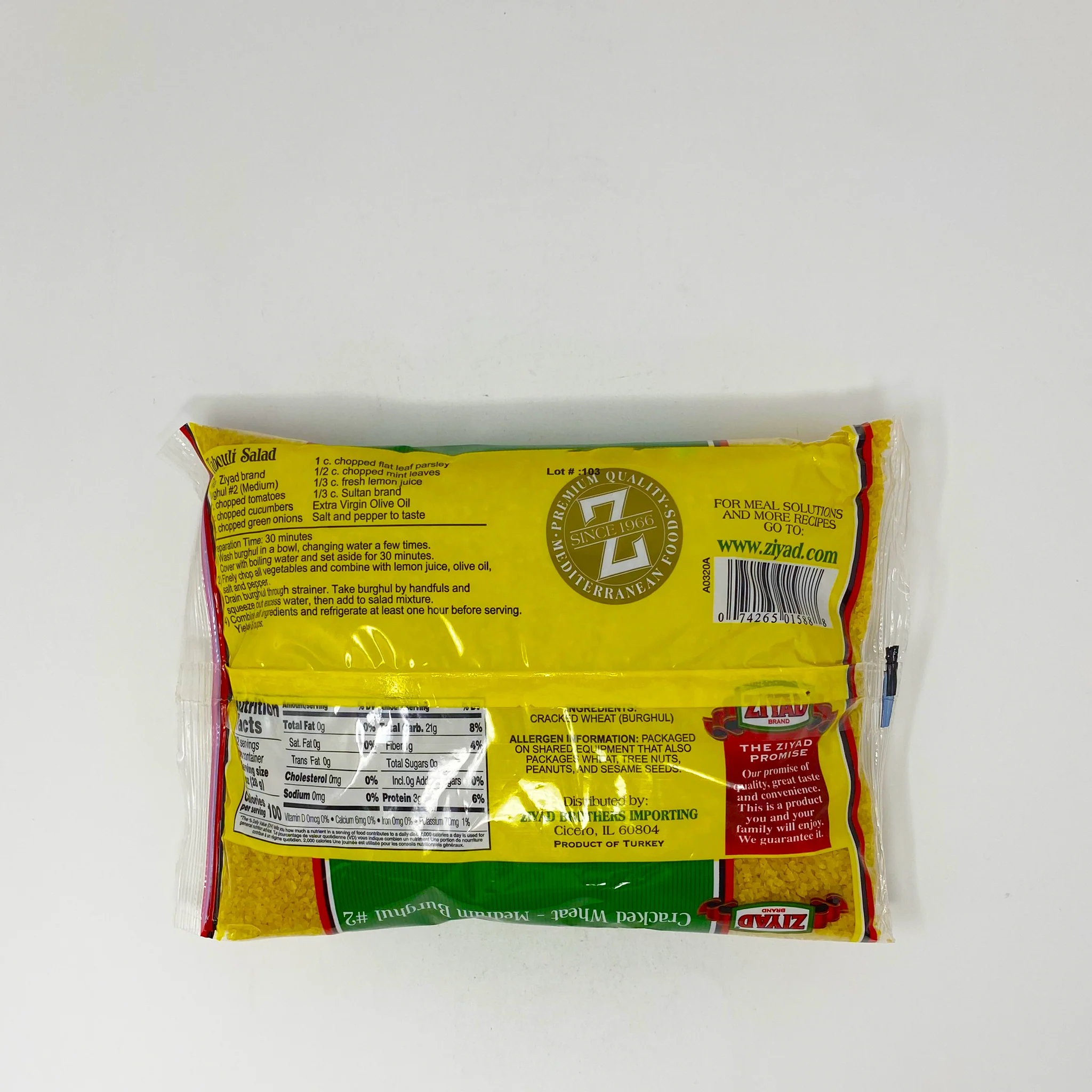 Ziyad Cracked Wheat 2lb # 1,2,3,4 - Image 2