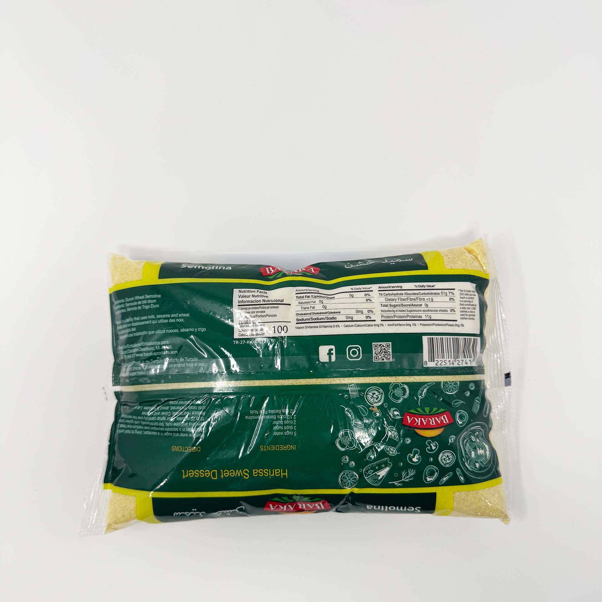 Baraka semolina Coarse 2Lb - Image 2