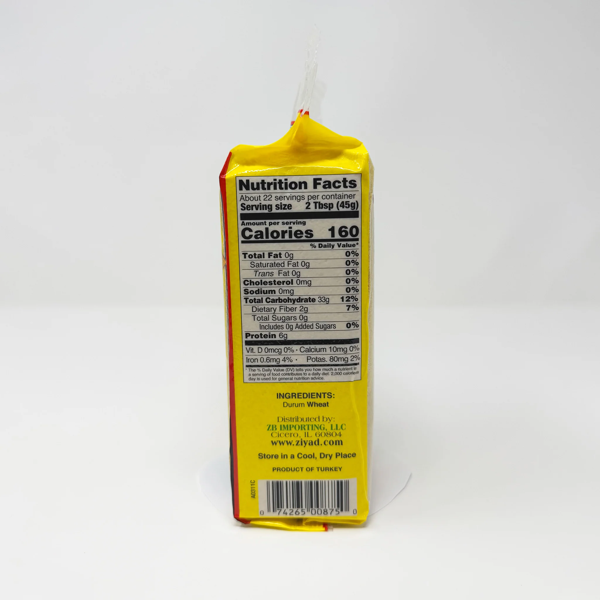 Ziyad semolina Coarse vacuumed bag 1kg - Image 2